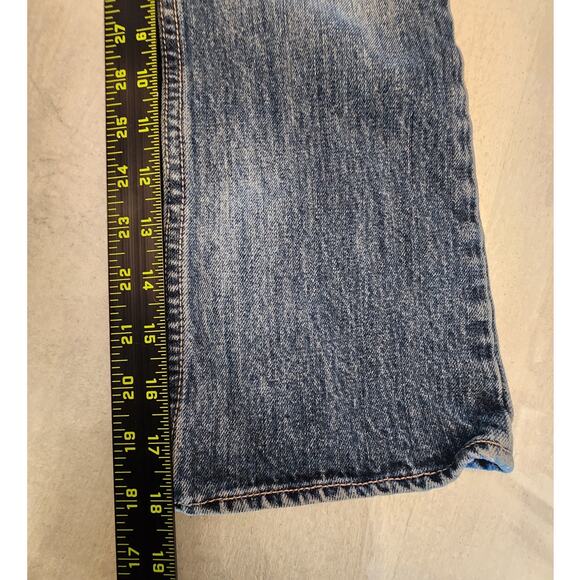 Gap Kids Boot Fit Denim Jeans Distressed SZ 6 Adjustable Waist Girls Wide Leg - Picture 10 of 10